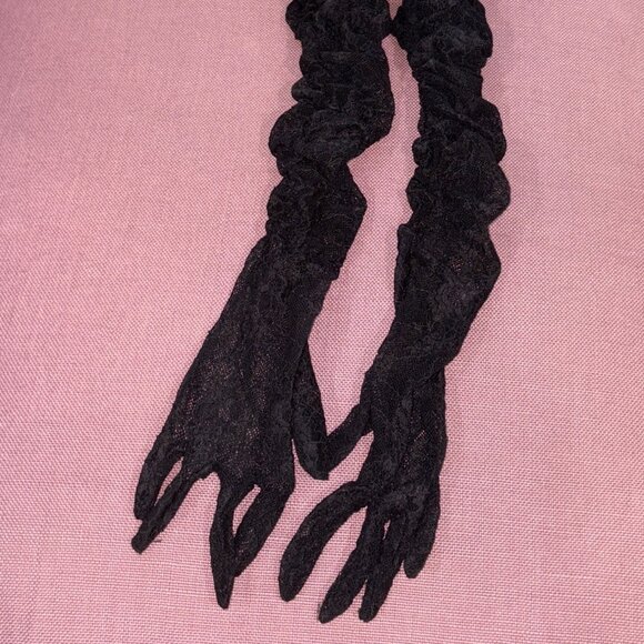 NBD Estrella Gloves in Black One Size New Womens Opera Length Formal Event - Picture 6 of 7